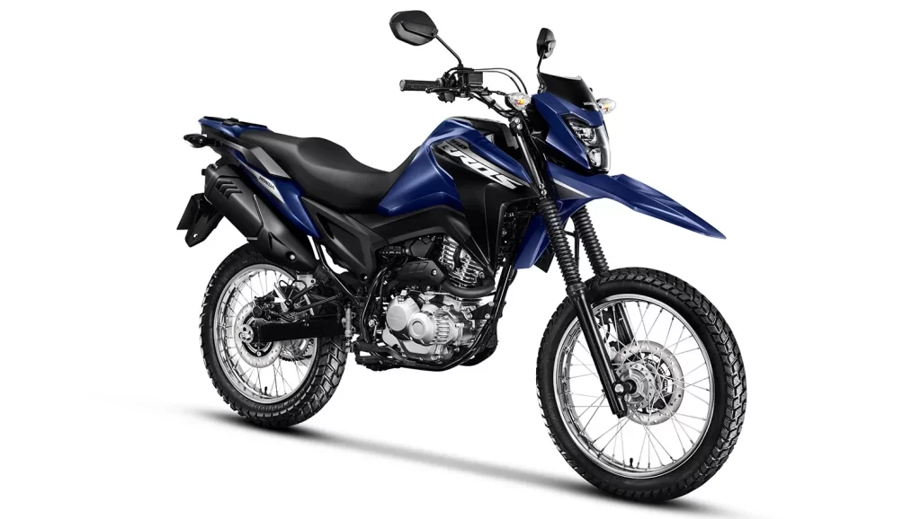 Honda NXR 160 Bros azul lateral 2025